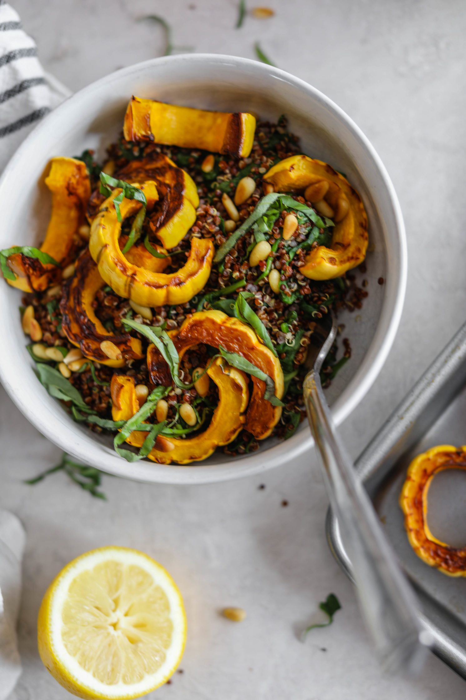 Delicata Squash Quinoa Power Bowl by Flora & Vino 