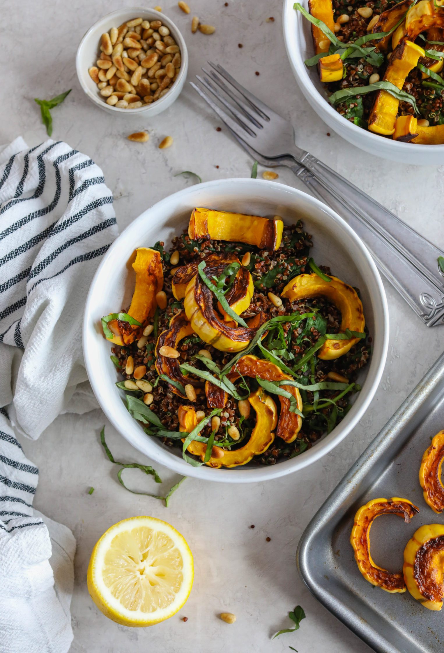 Delicata Squash Quinoa Power Bowl by Flora & Vino 