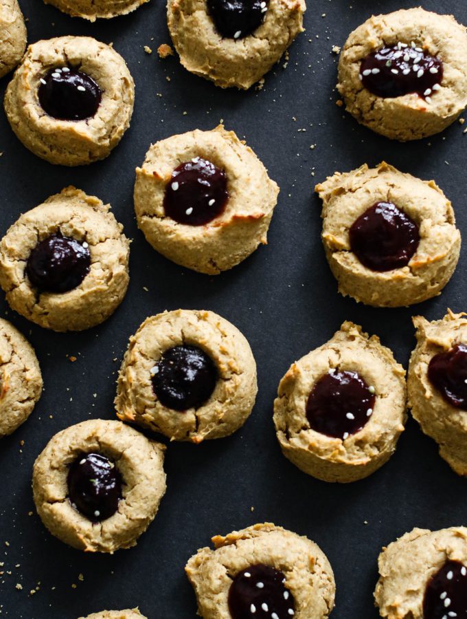 Giant Almond Flour Chocolate Chip Cookie - Flora & Vino