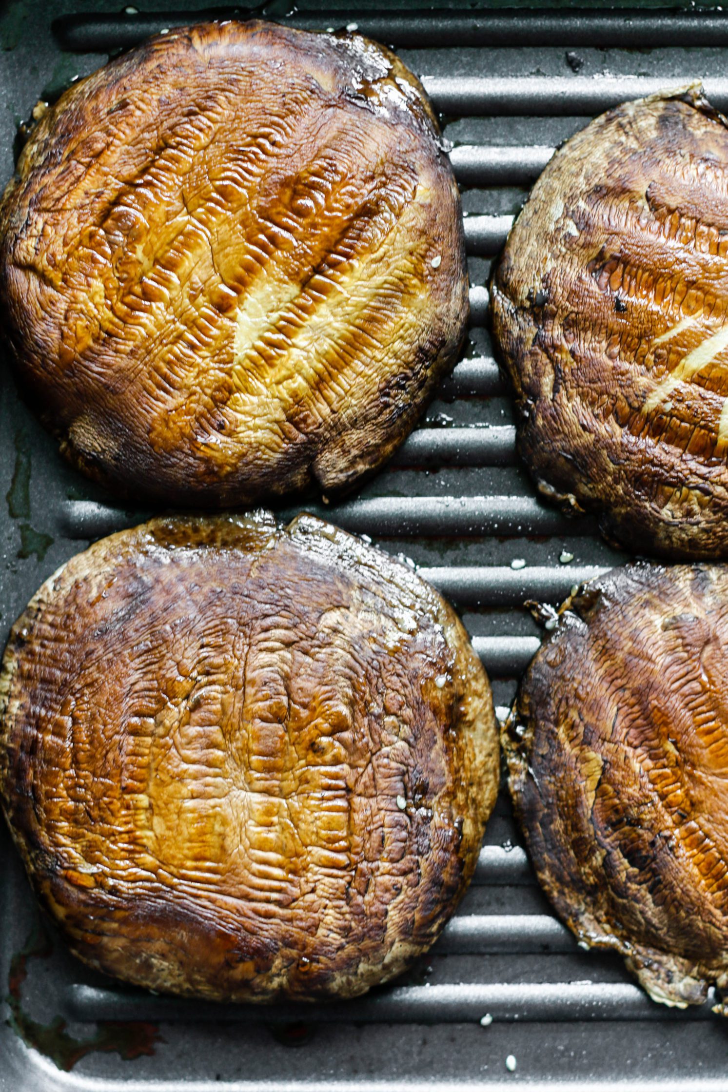 Oh Em Gee Tempeh Burgers with Portobello Mushroom Buns