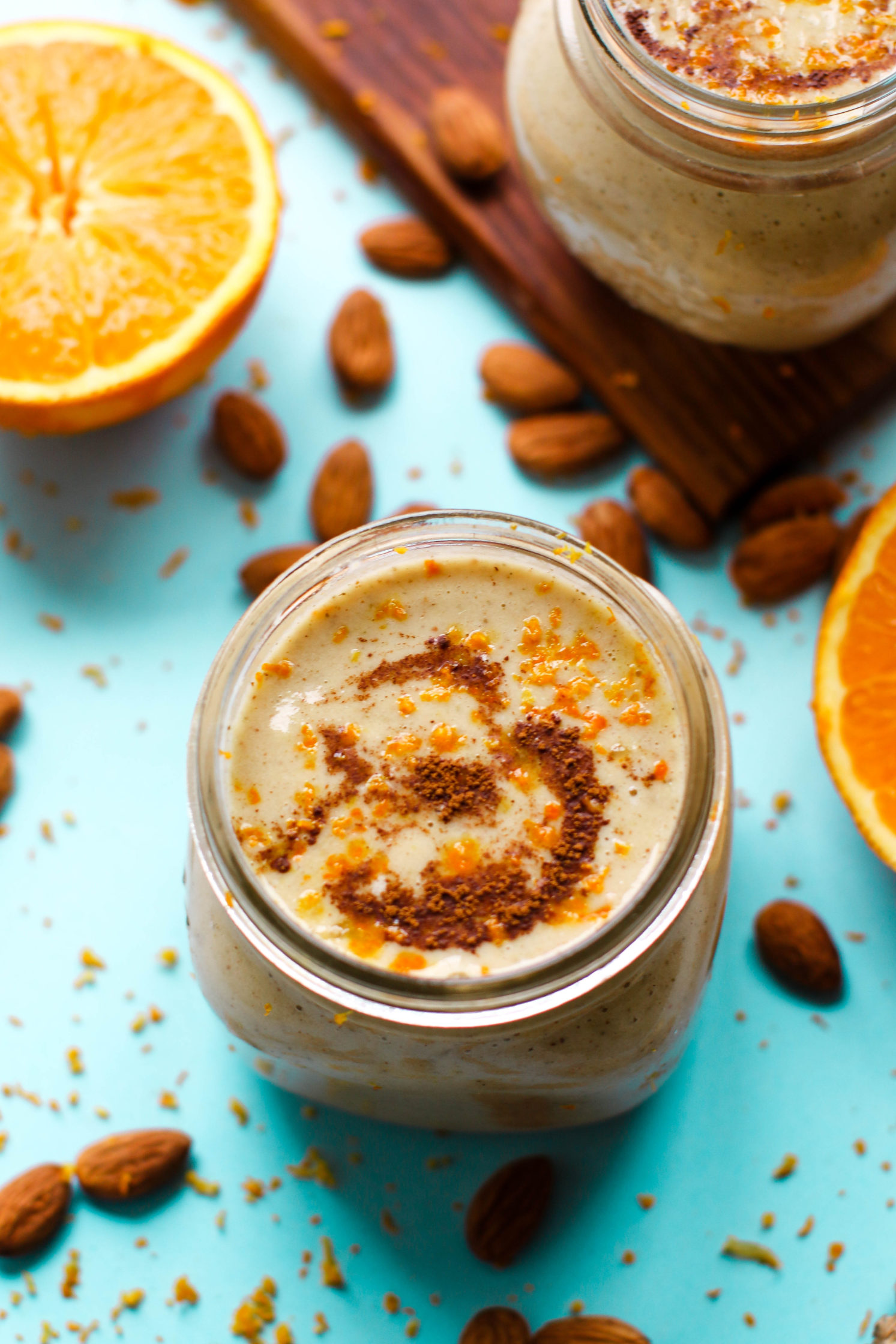 Spiced Orange Almond Protein Shakes