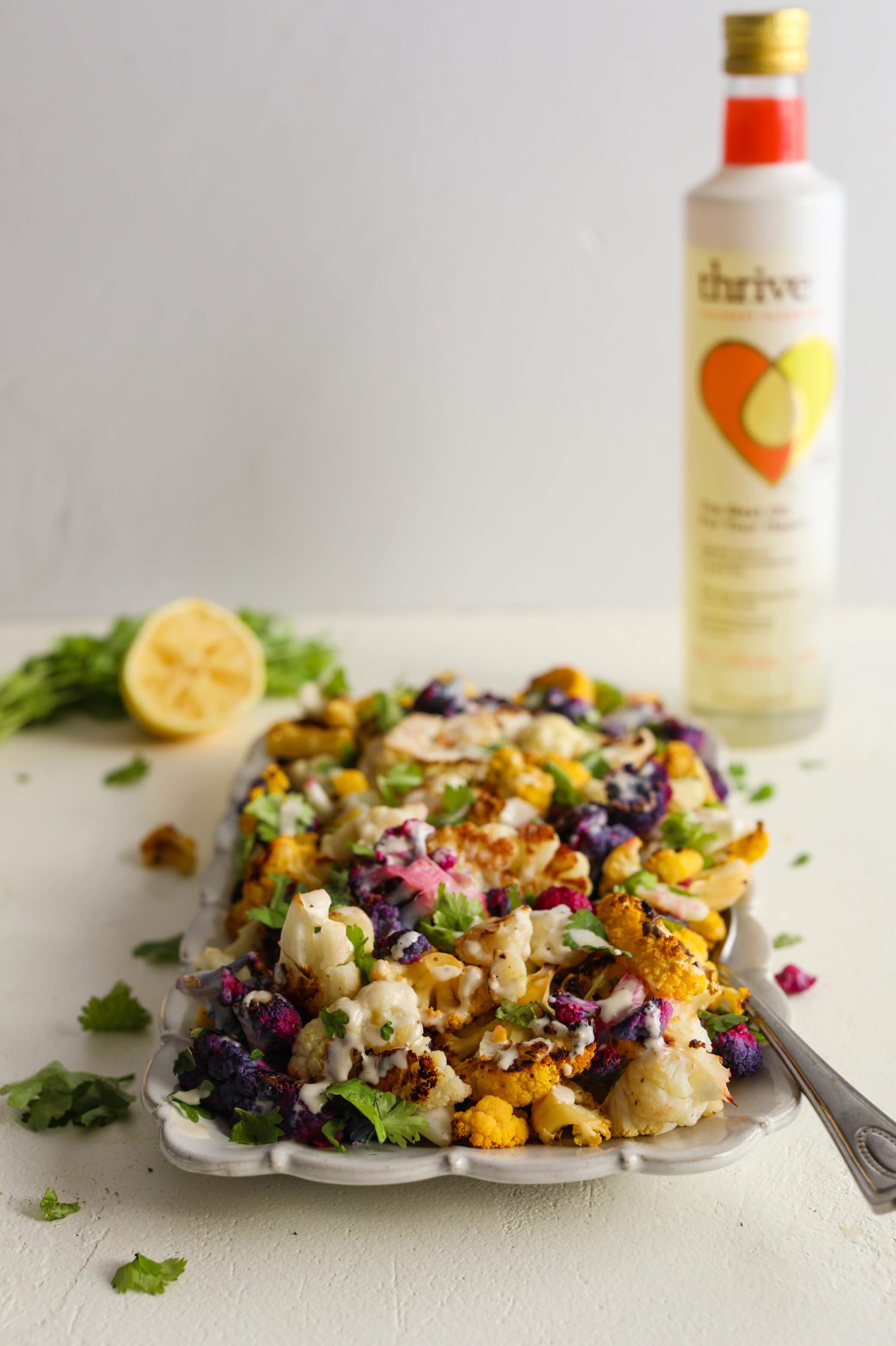 Tri-Colored Roasted Cauliflower Salad by Flora & Vino