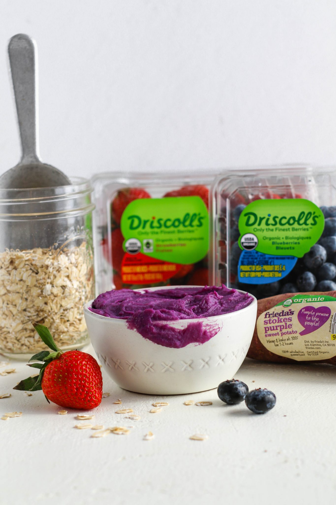 Driscoll's Berries and Frieda's Purple Sweet Potato by Flora & Vino