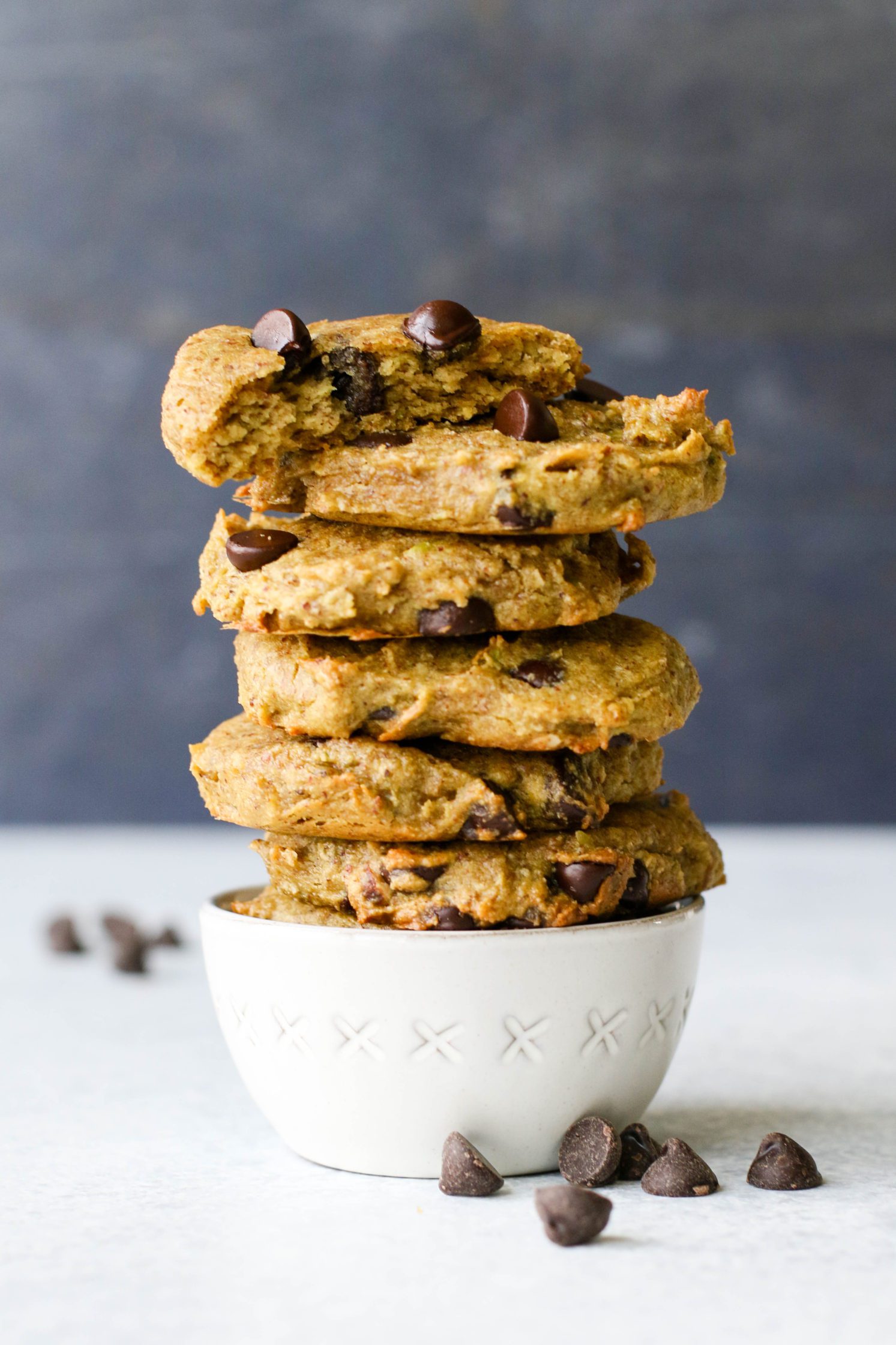 Giant Almond Flour Chocolate Chip Cookie - Flora & Vino