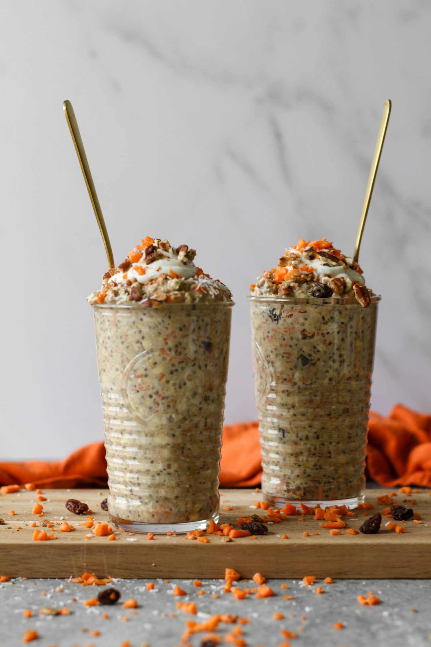 The BEST Carrot Cake Overnight Oats (Easy & Healthy!) - Jar Of Lemons