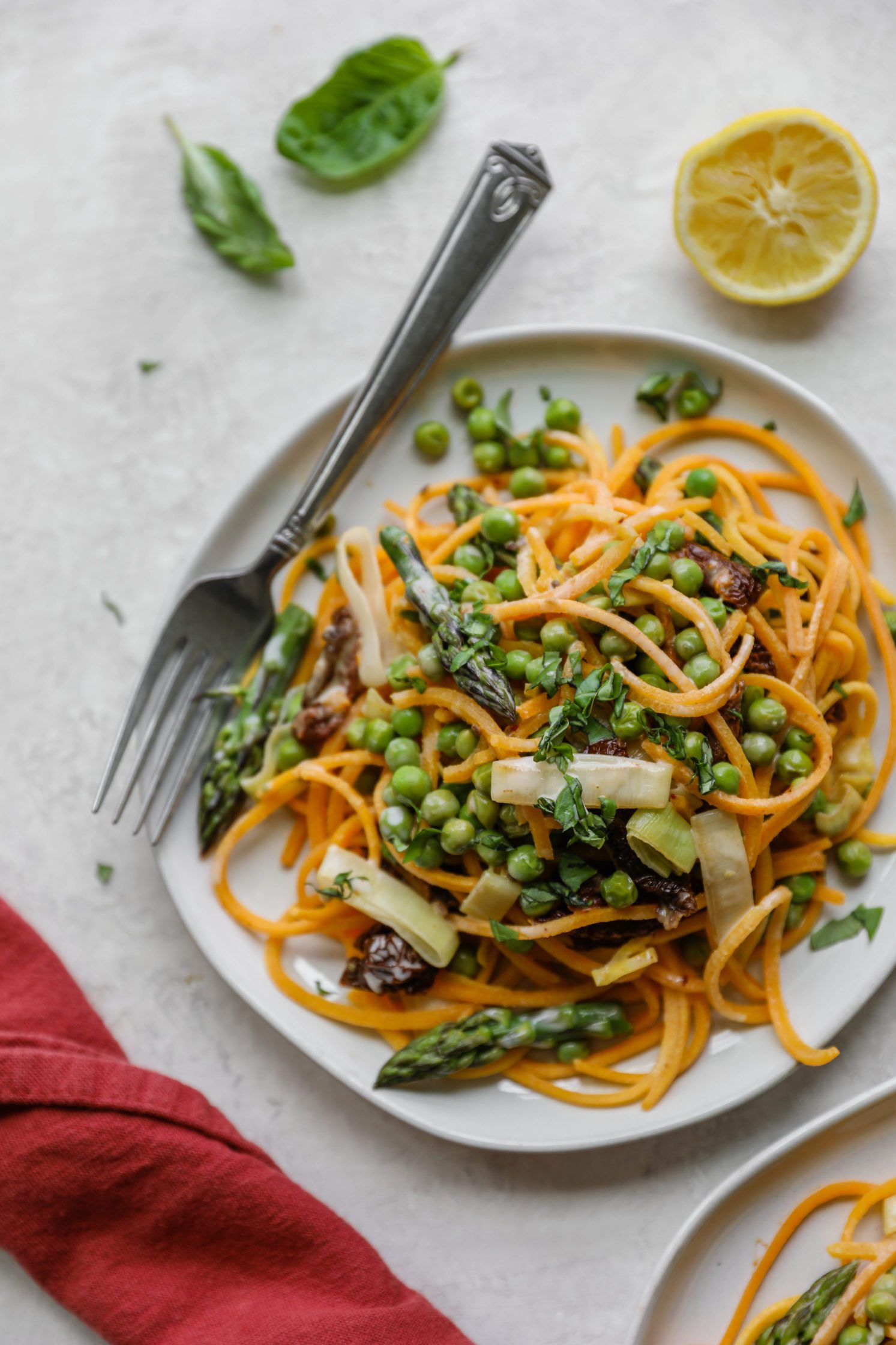 Butternut Pasta Primavera by Flora & Vino