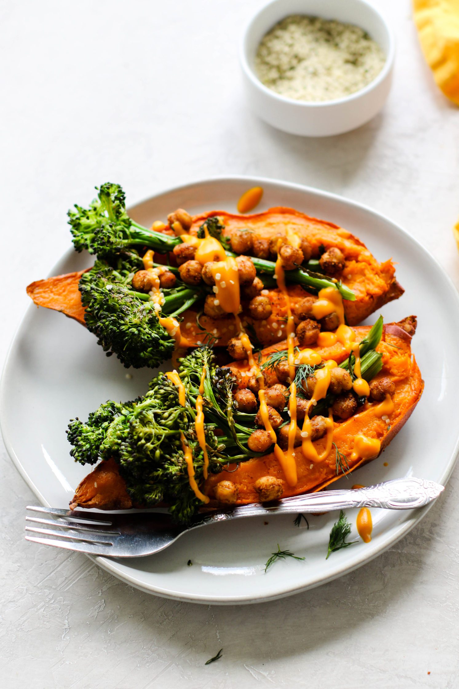 Sweet Potato Breakfast Boats - Mama Living Abroad