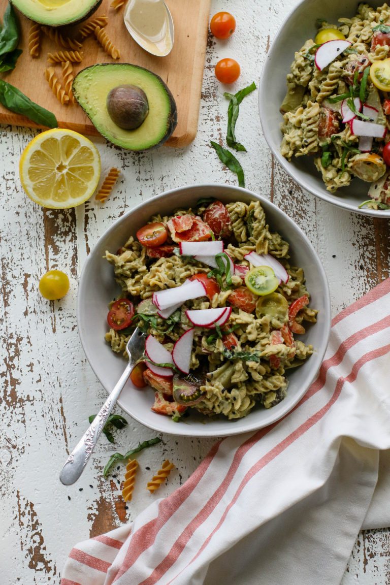 Avocado Tahini Pasta Flora & Vino