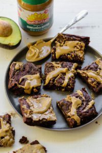 Avocado SunButter Swirl Brownies