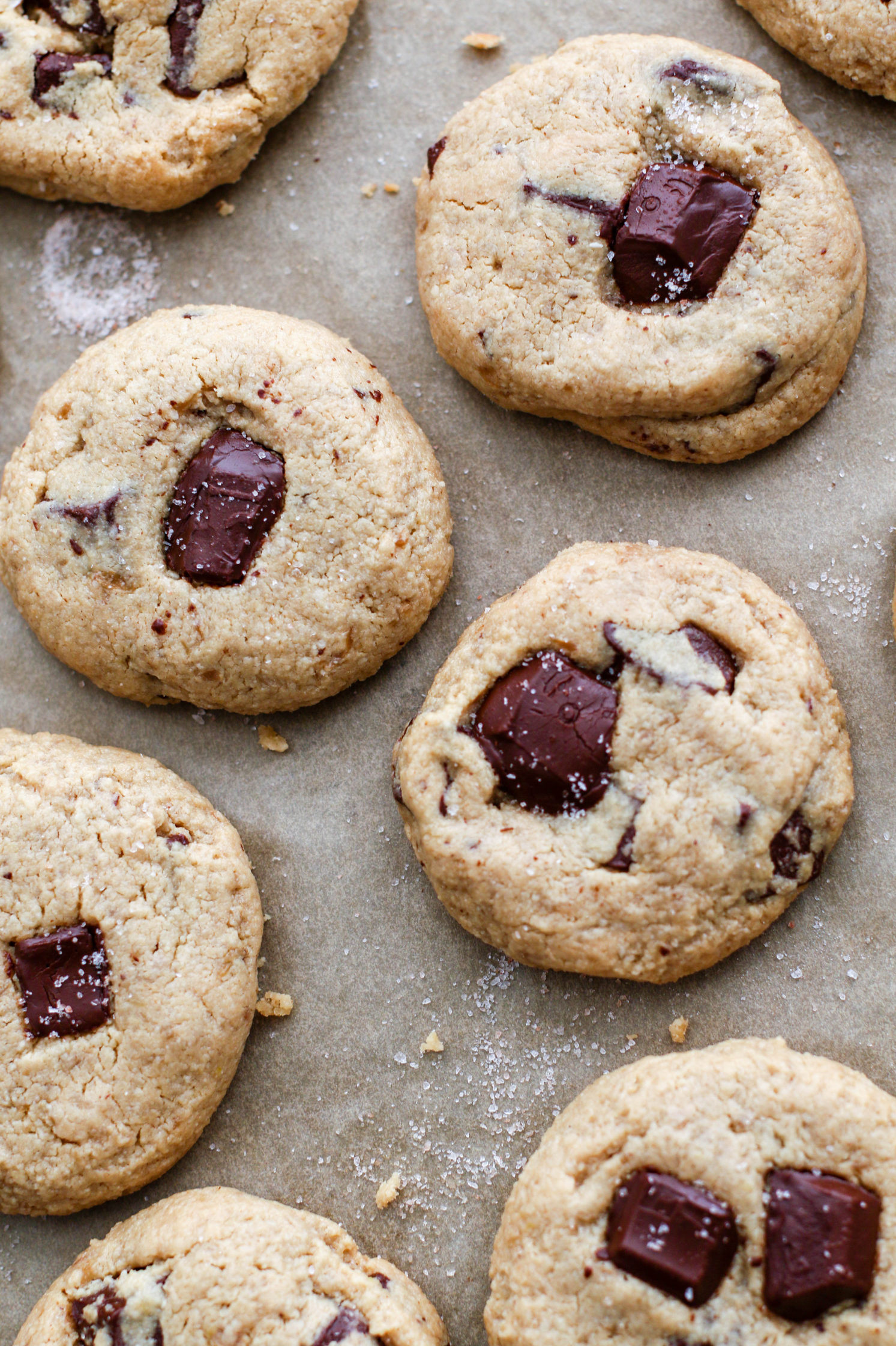 Salted Cashew Butter Chocolate Chunk Cookies