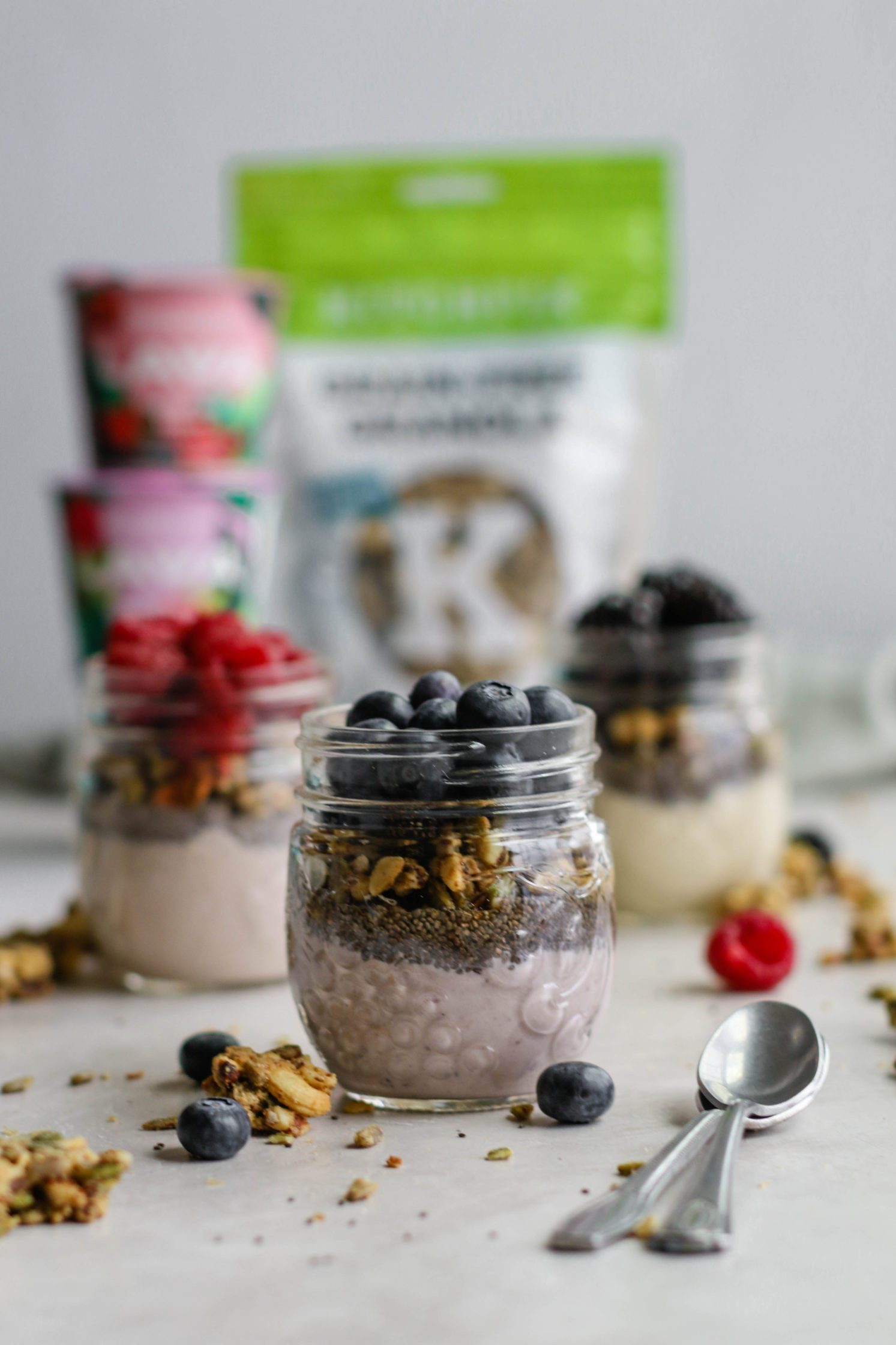 Berry Yogurt Protein Parfaits by Flora & Vino