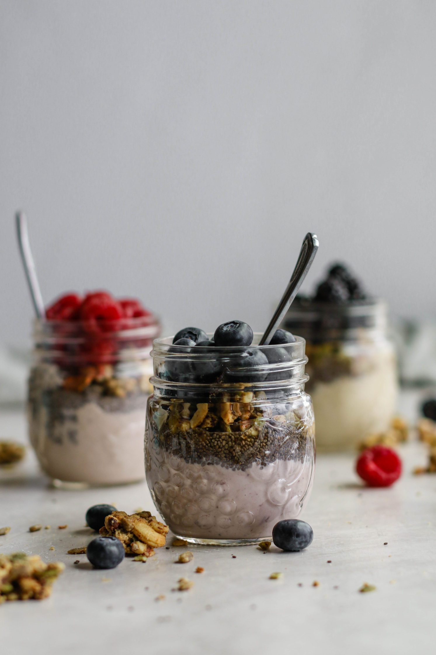 Berry Yogurt Protein Parfaits by Flora & Vino