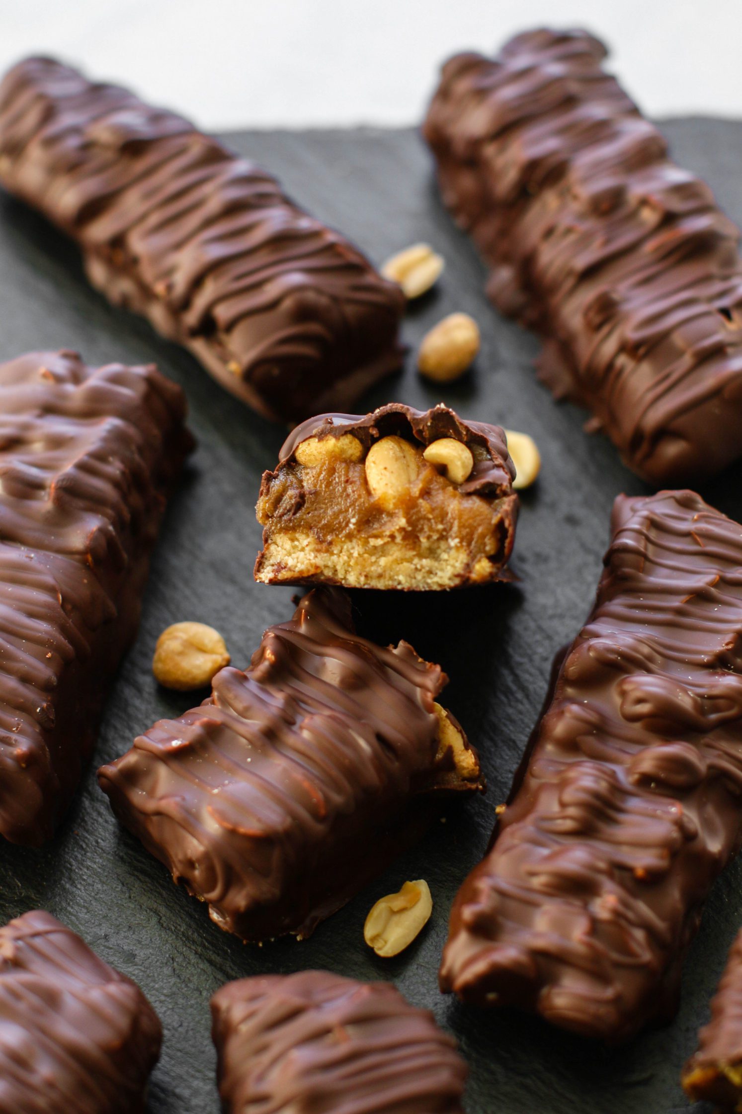 Vegan Salted Snickers Bars by Flora & Vino 