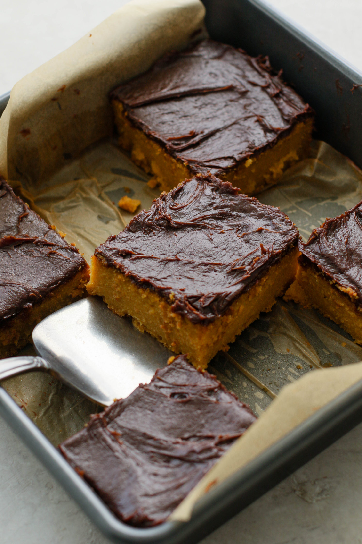 Yellow Cake with Chocolate SunButter Frosting