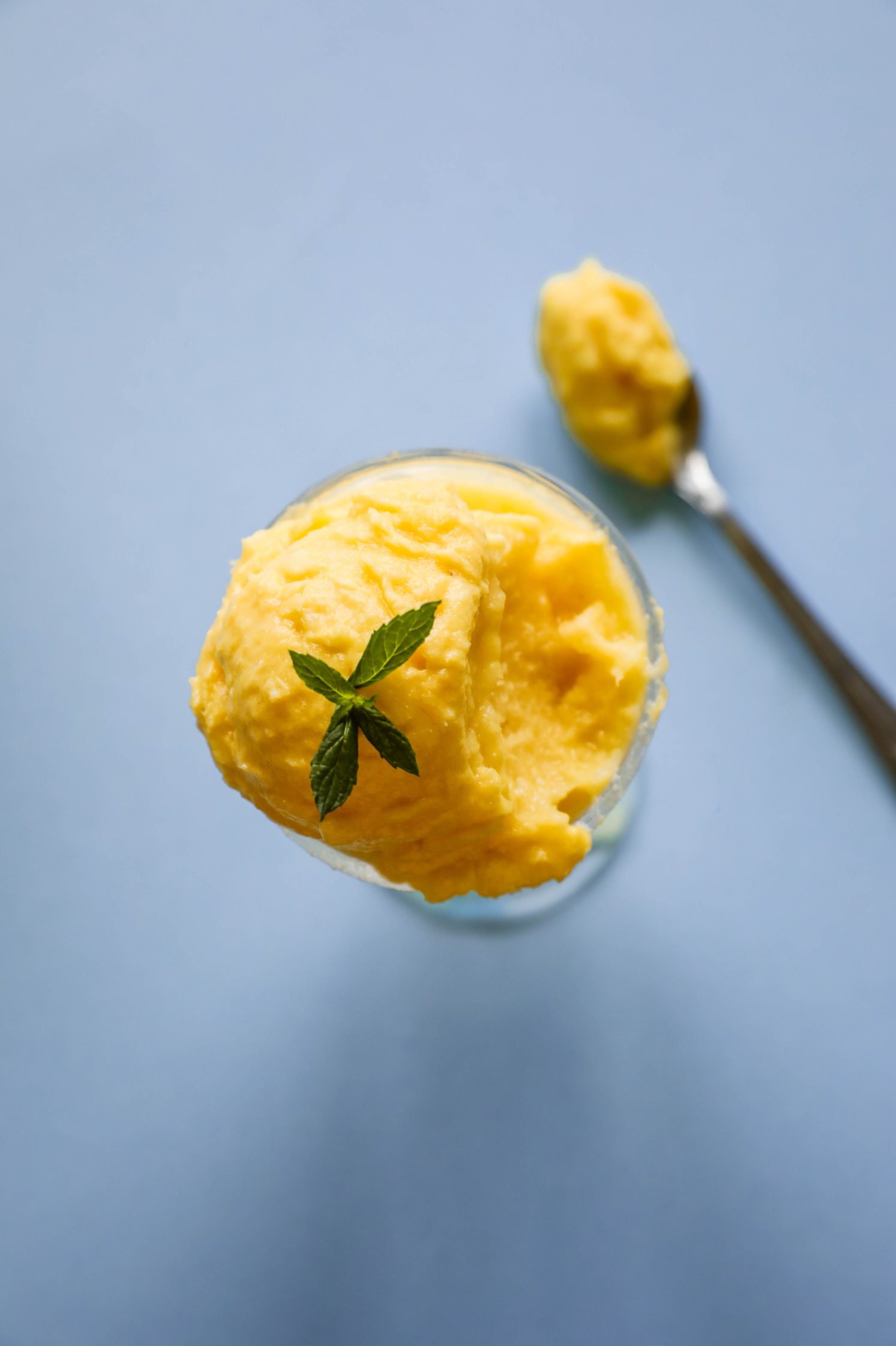 Scoops of mango sorbet stock image. Image of pineapple - 37367053