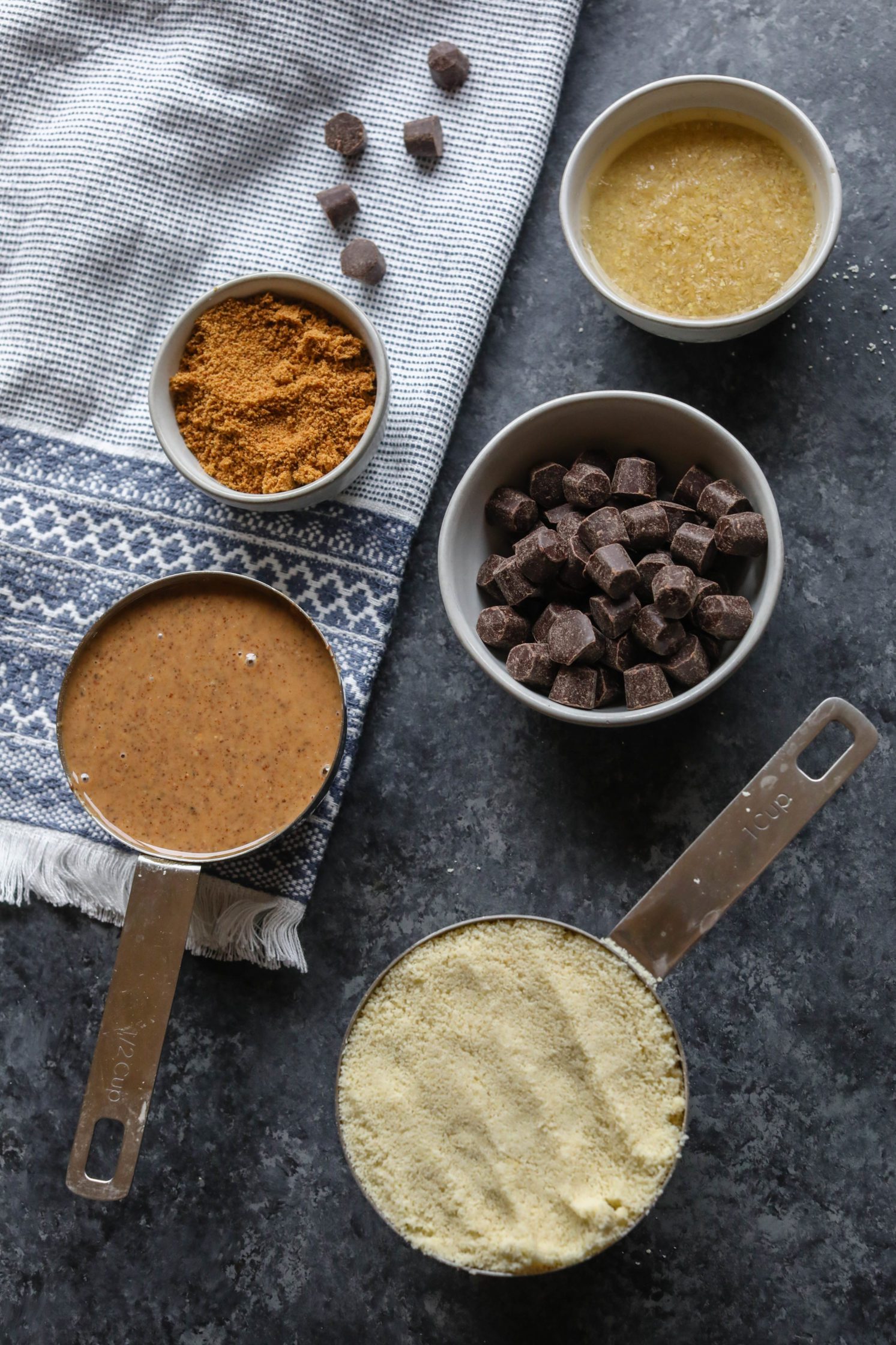 ingredients for vegan skillet cookie