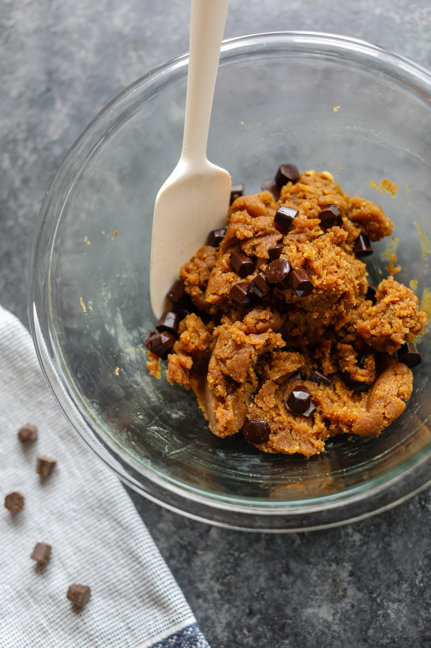 Almond Butter Chocolate Chip Skillet Cookie - Kalefornia Kravings