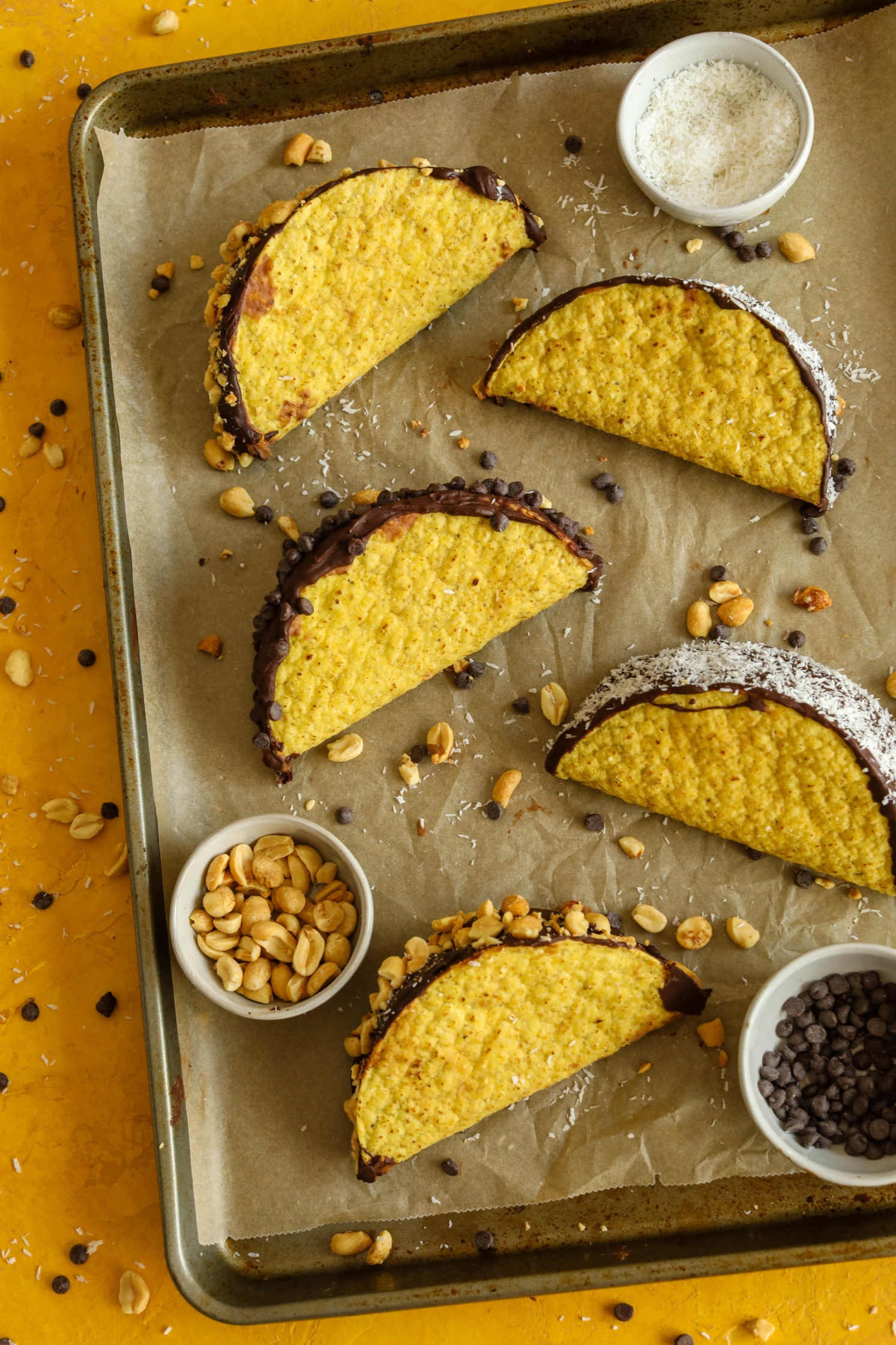 Dark Chocolate "Choco-Tacos" by Flora & Vino 