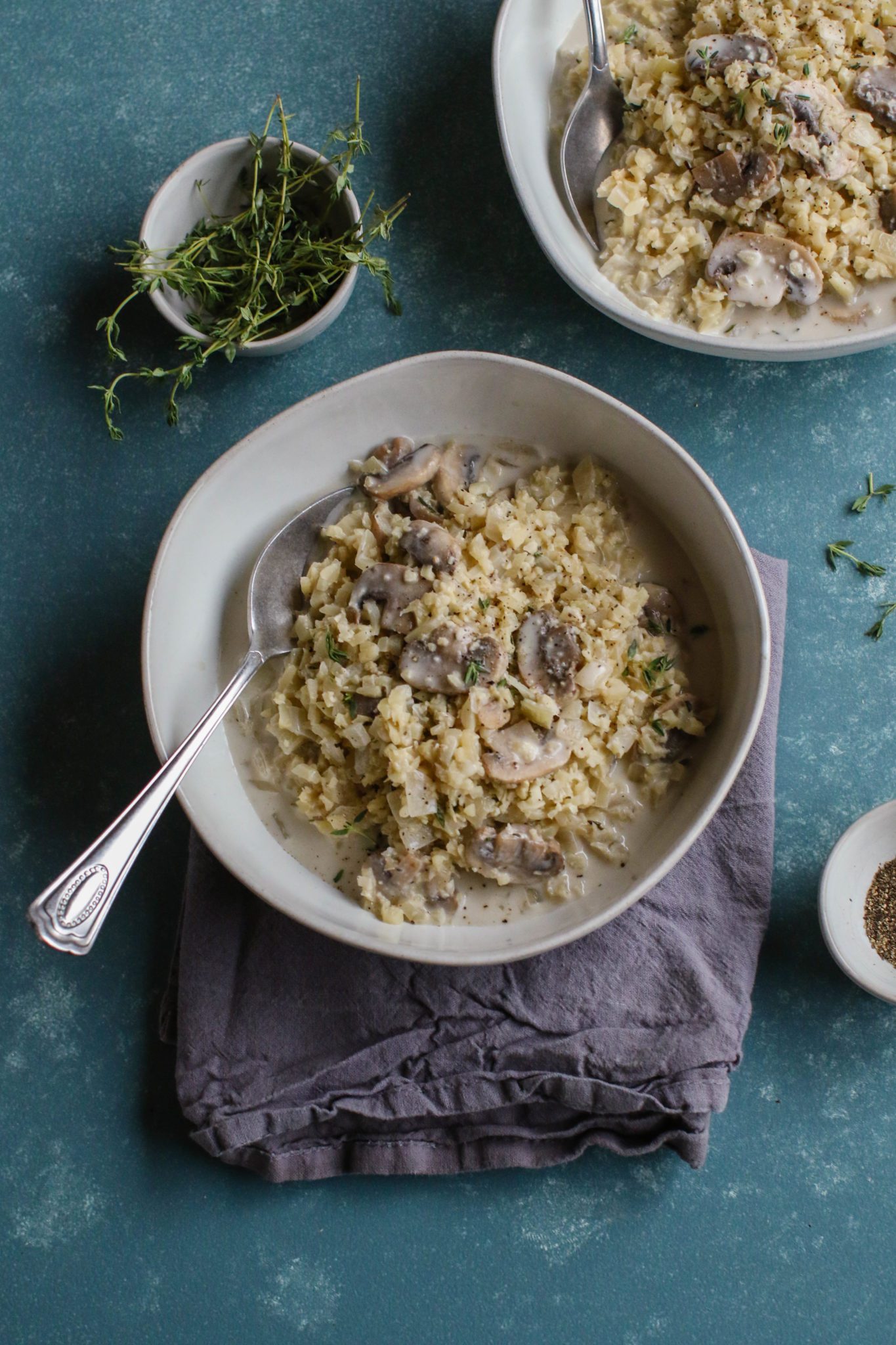 Creamy Cauliflower Rice Risotto Flora & Vino