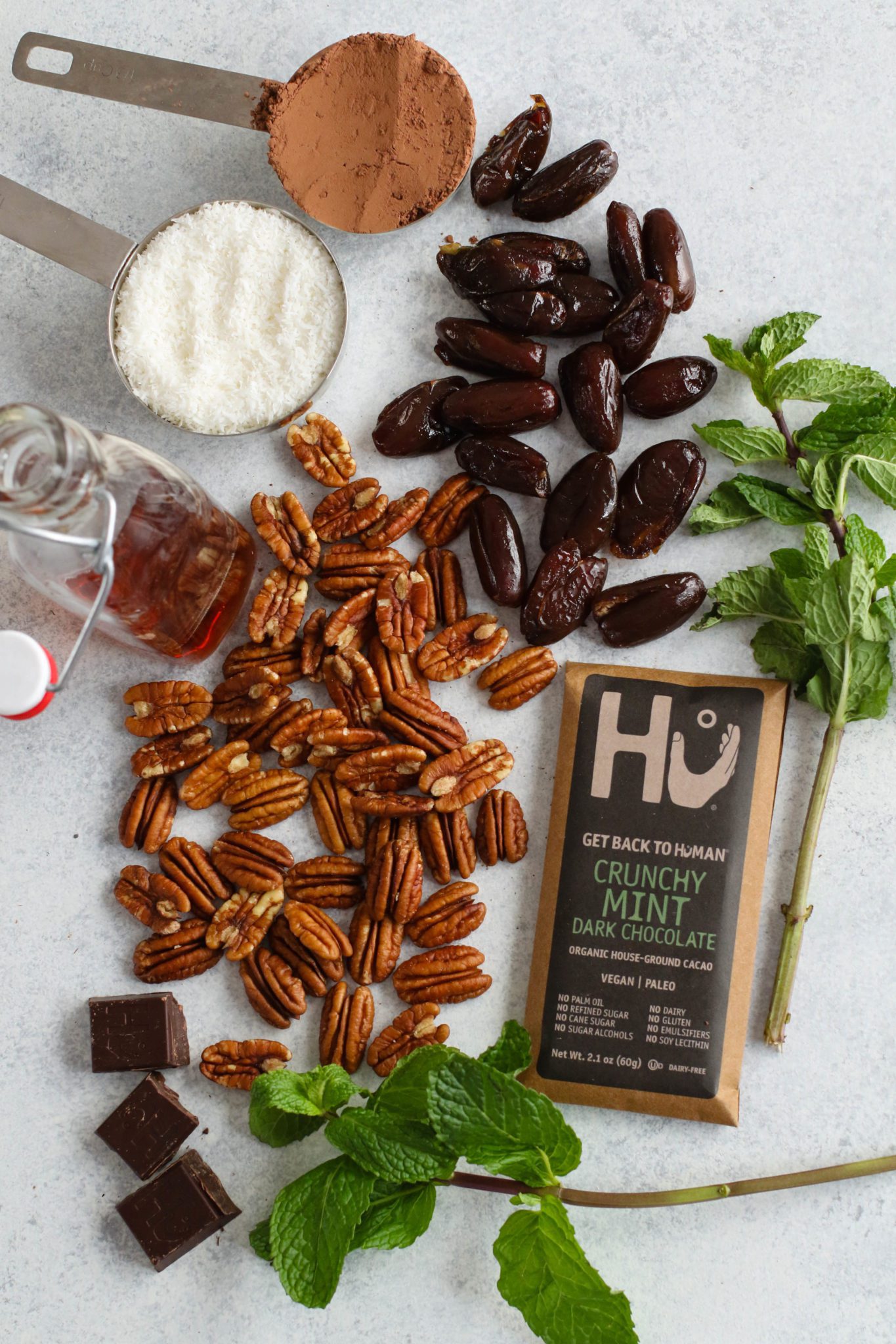 Mint Dark Chocolate Coconut Layer Bar Ingredients