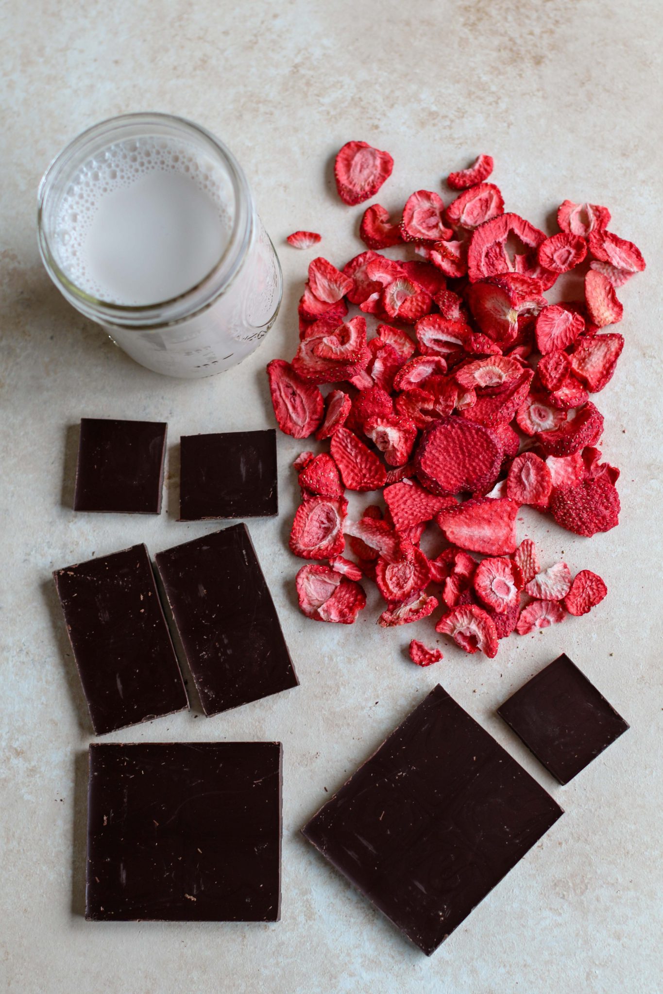 3-Ingredient Chocolate Strawberry Truffle Ingredients