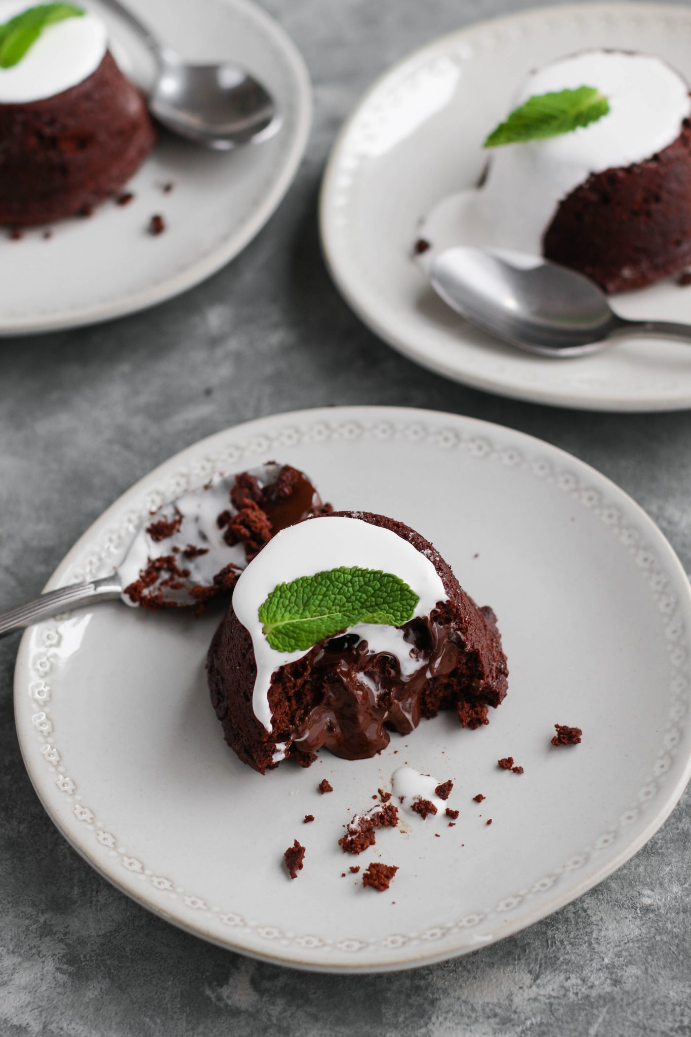 Chocolate Molten Lava Cake by Flora & Vino 