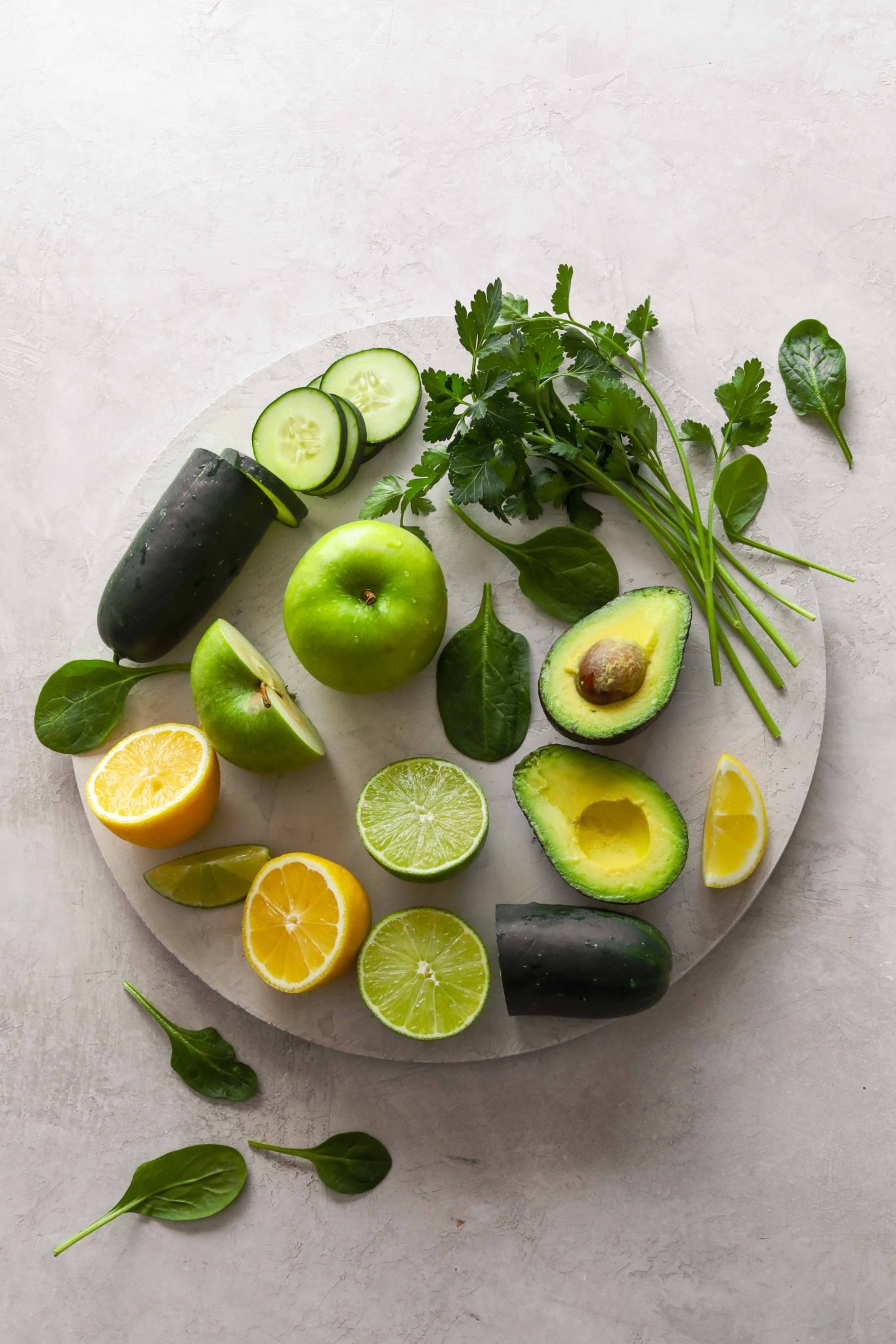 Savory Green Kombucha Smoothie Ingredients