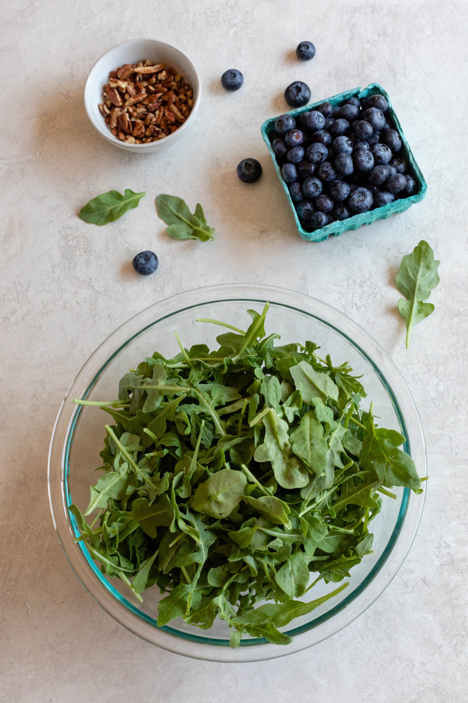 Blueberry Pecan Arugula Salad Ingredients