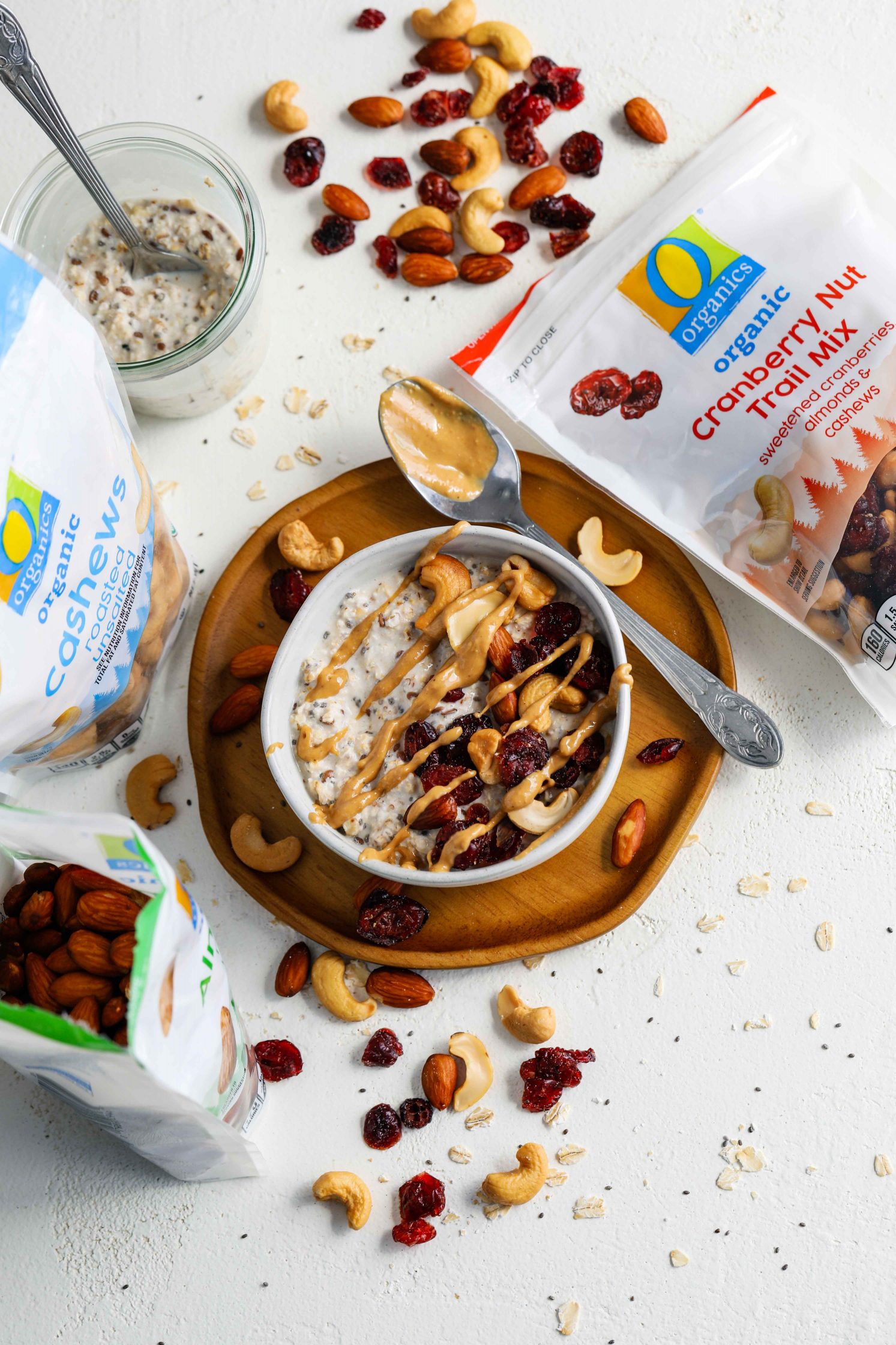 Trail Mix Overnight Oats by Flora & Vino 