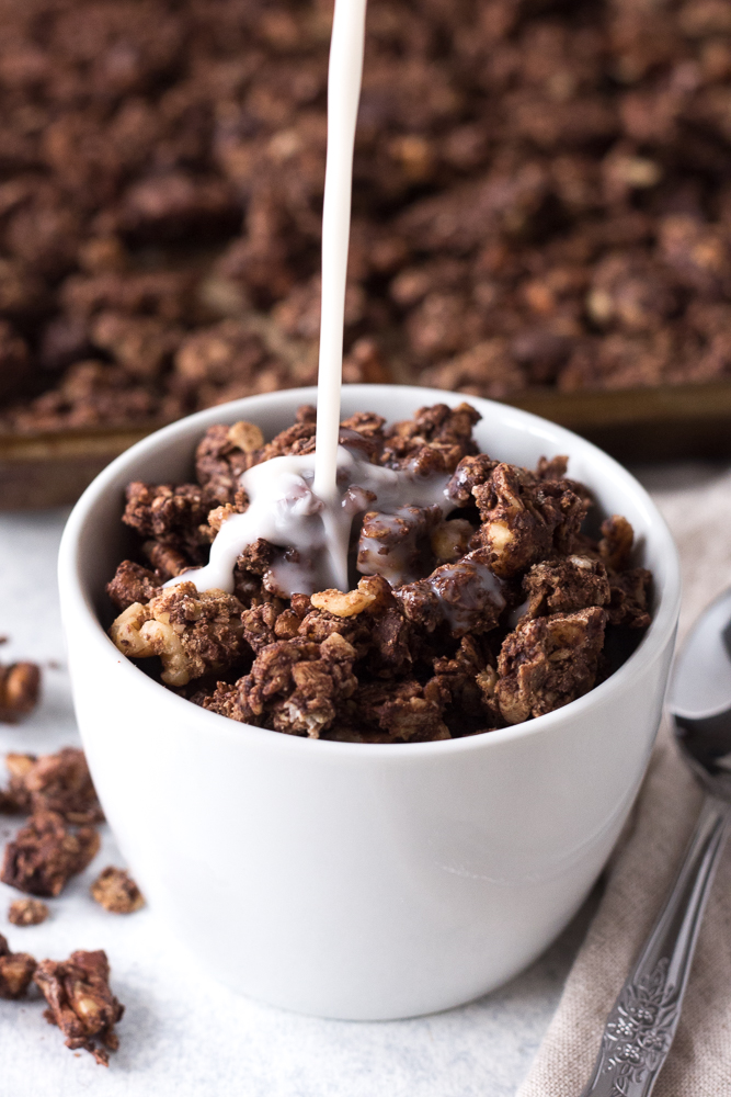 Chocolate Almond Butter Granola Flora & Vino