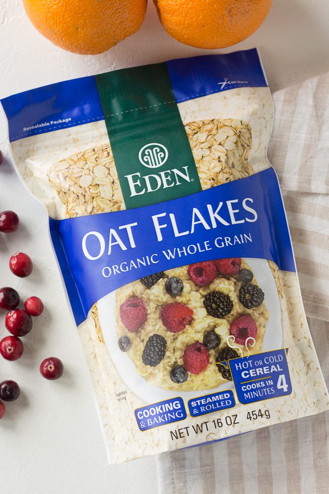 Eden Foods Oat Flakes with oranges and cranberries by Flora & Vino