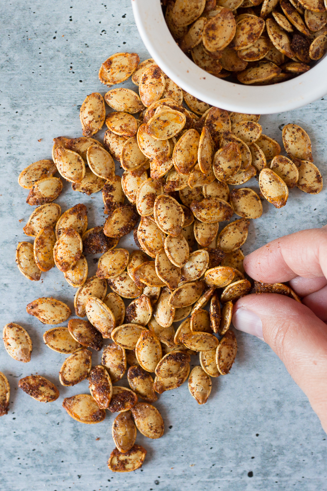 Everything Roasted Pumpkin Seeds by Flora & Vino