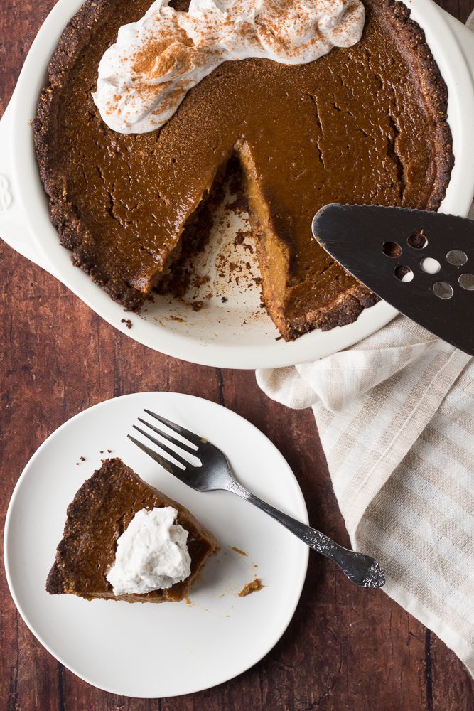 Butternut Squash Pie with Almond Flour Crust - Flora & Vino