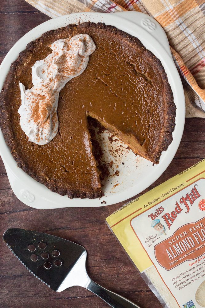 Butternut Squash Pie with Almond Flour Crust by Flora & Vino 