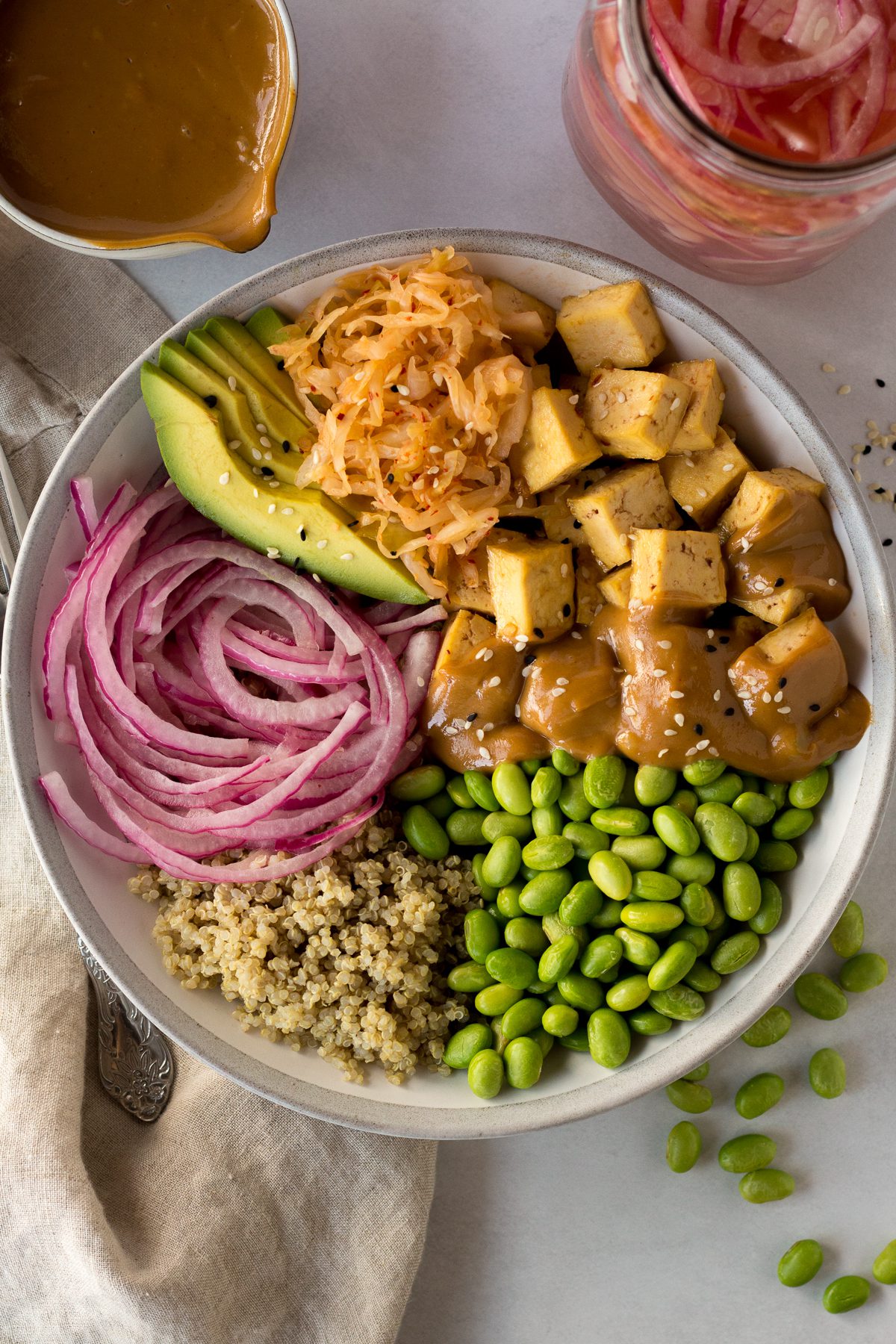 Vegan Poke Bowl with SunButter Sauce Recipe - Flora & Vino