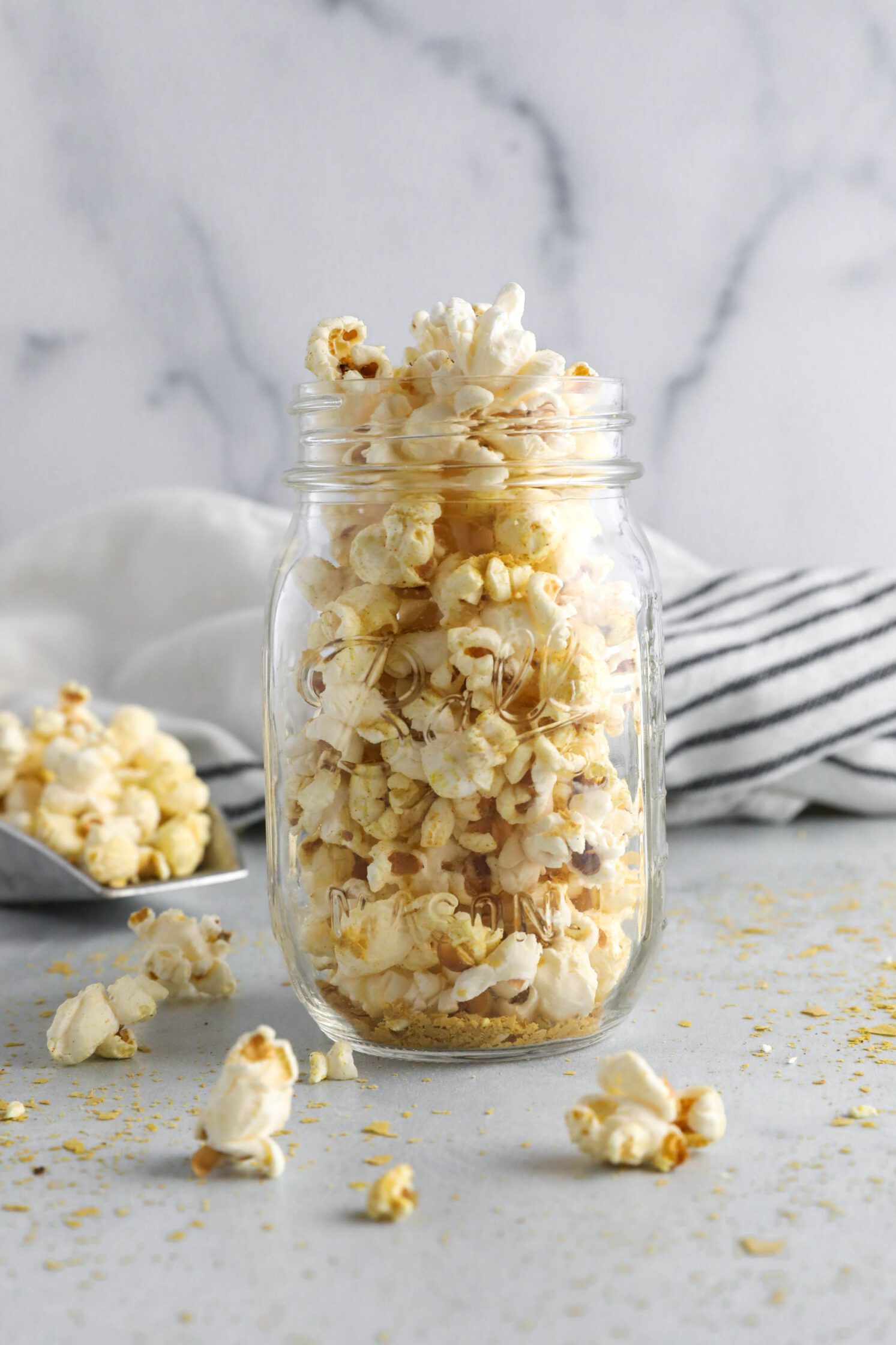 "Cheesy" Vegan Popcorn by Flora & Vino