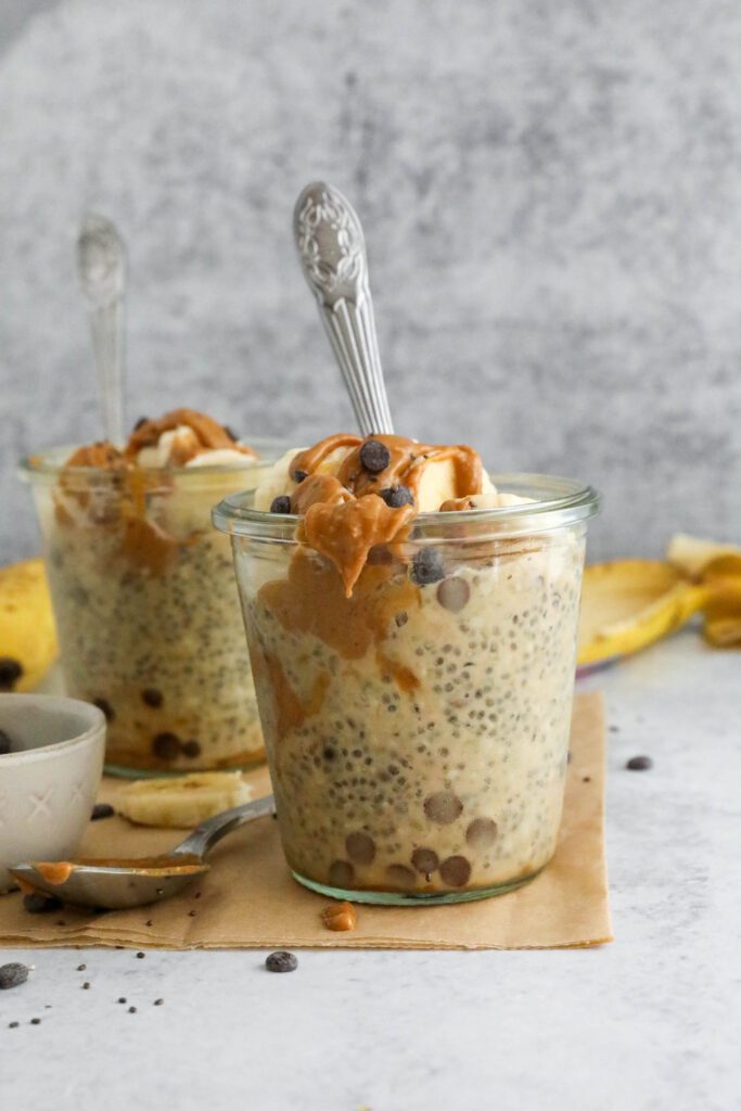 Peanut Butter & Banana Chocolate Chip Chia Pudding Flora & Vino