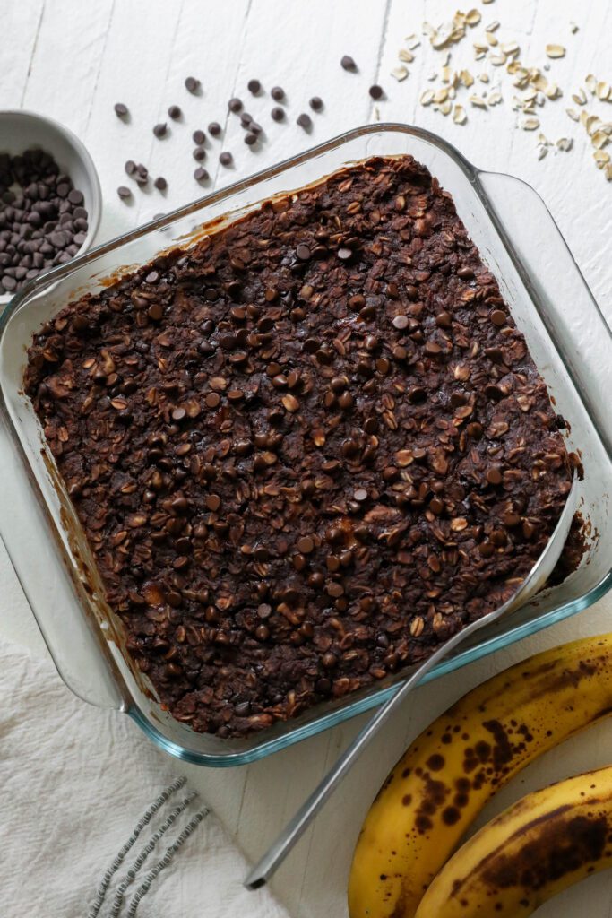 Chocolate Baked Oatmeal by Flora & Vino 