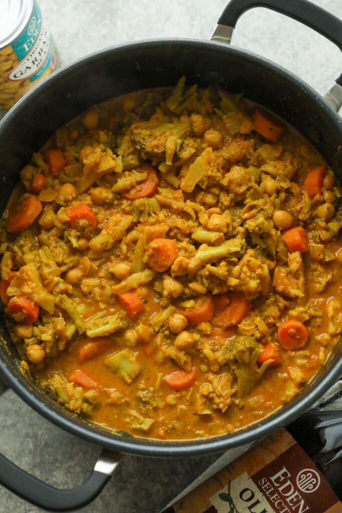 Vegan Vegetable Korma by Flora & Vino made in 1 pot and lower sodium!