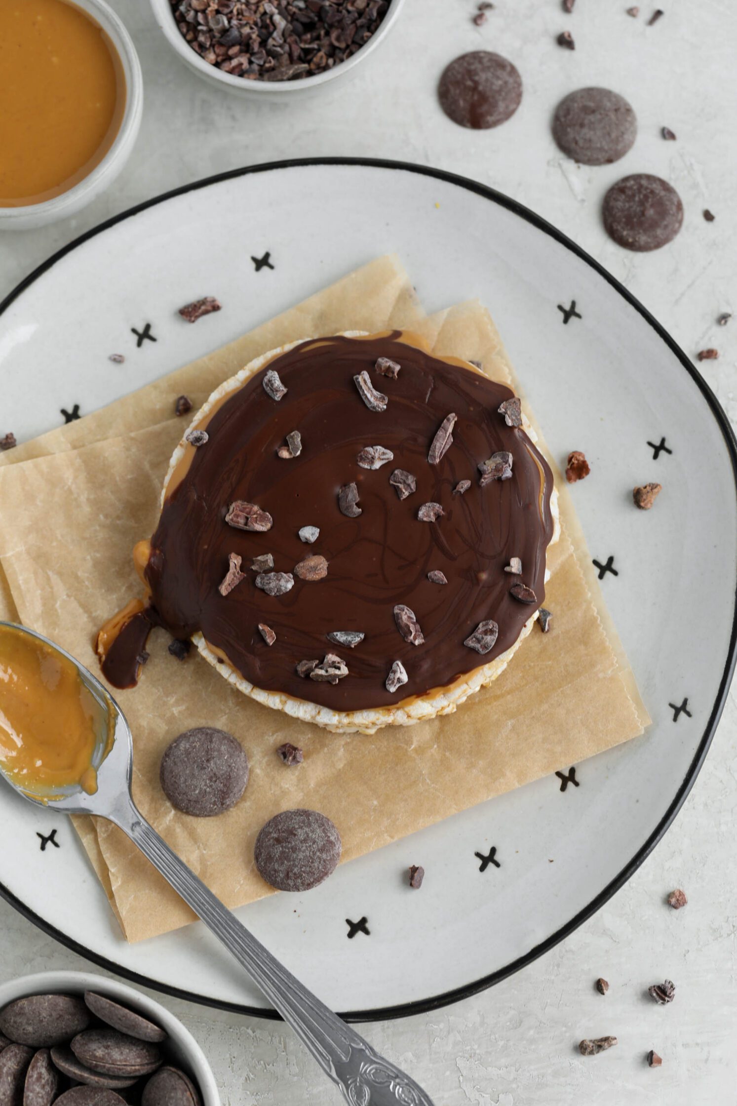 Chocolate Peanut Butter Rice Cake9 Flora & Vino