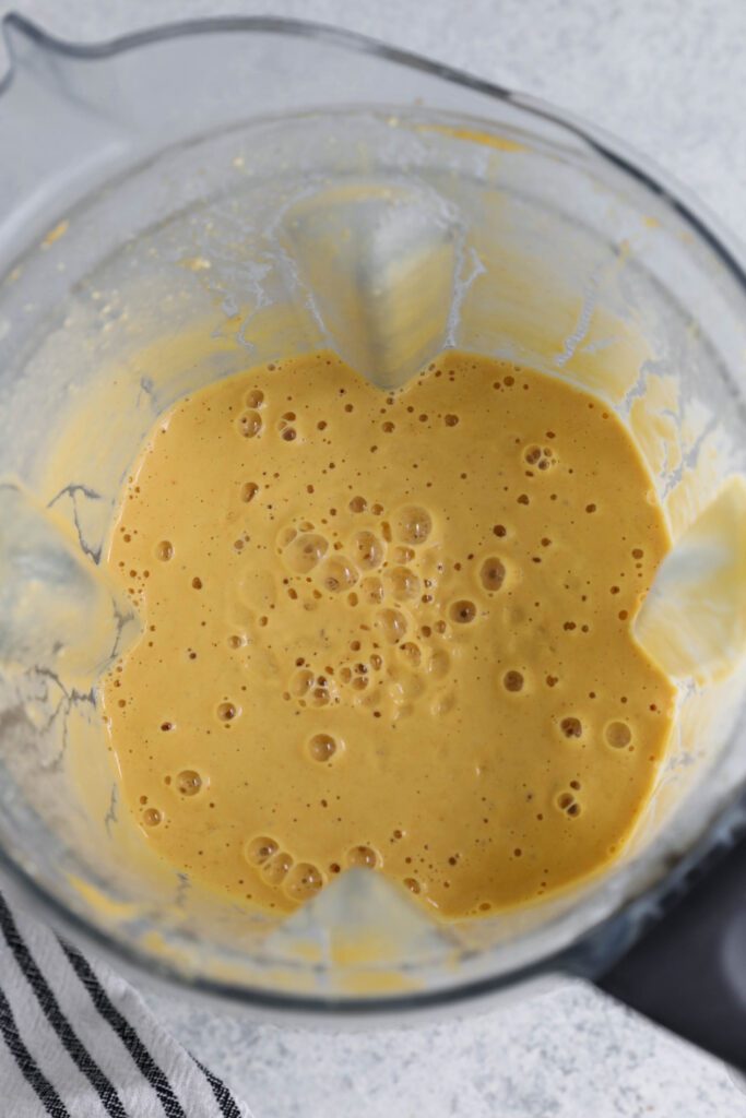 butternut squash cheese sauce in blender