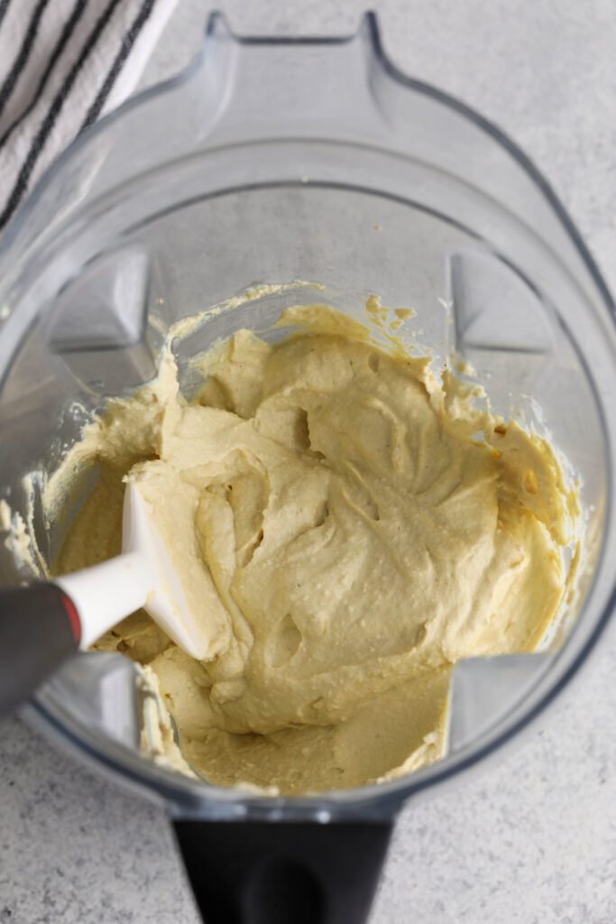 tofu mixture blended in Vitamix 