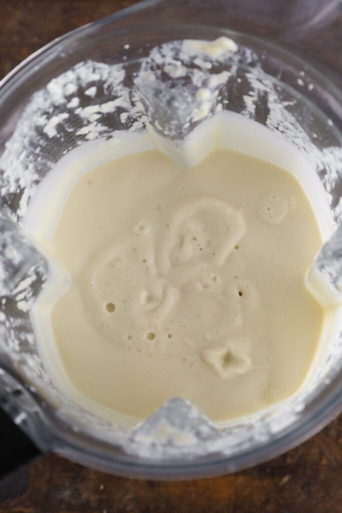 cauliflower alfredo blended in vitamix