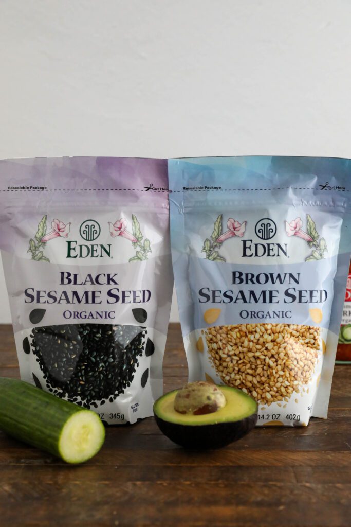 Eden Foods Black Sesame Seed and Eden Foods Brown Sesame Seed