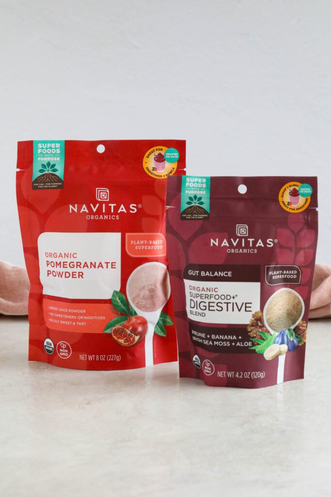 Navitas Organics Pomegranate and Superfood Digestive Blend Powders